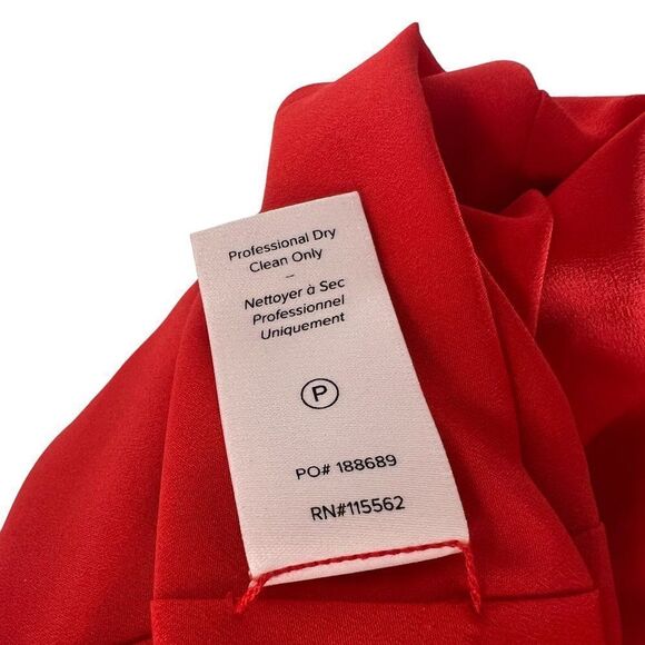 Cinq a Sept Smyth Venetian Red Floral High Slit Midi Dress Size 6 New with Tags - Picture 12 of 13